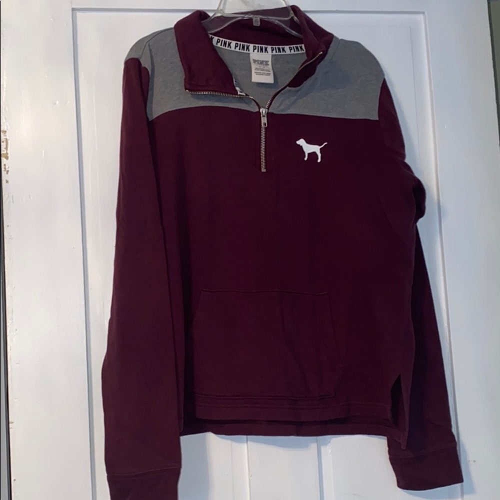 This is a quarter zip light weight sweater